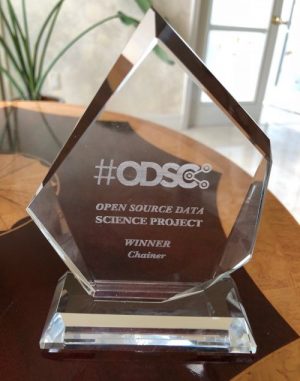 Chainer awarded the Open Source Data Science Project Award Winner at ODSC East 2018